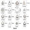 Tibetan Style Alloy Chandelier Components TIBE-SC0001-04AS-2
