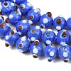 Handmade Bumpy Lampwork Beads Strands LA-CBA05D6-01-08-4