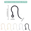   150Pcs 5 Colors Resin Earring Hooks RESI-PH0001-78-4