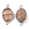 Natural Picasso Jasper Links/Connectors G-T131-102-17-2