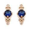 Brass Pave Faceted Glass Connector Charms FIND-T070-03C-1