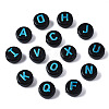 Opaque Black Acrylic Beads MACR-Q242-009B-2