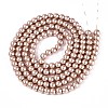 Baking Paint Pearlized Glass Pearl Round Bead Strands HY-Q003-6mm-11-01-2