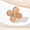Natural Sunstone Faceted Adjustable Finger Rings for Women RJEW-A092-01G-07-2