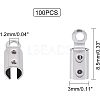 Unicraftale 304 Stainless Steel Folding Crimp Ends STAS-UN0005-69-2