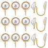 10Pcs Half Round Brass Ear Cuff Findings KK-BBC0022-47-1