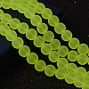 Baking Paint Transparent Glass Bead Strands LS-GLAA-S031-8mm-30-1
