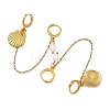 304 Stainless Steel Pendants & Natural Cultured Freshwater Pearl Leverback Earrings EJEW-JE07259-03-3