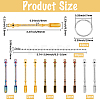10Pcs 5 Colors Alloy Rhinestone Shovel Keychian KEYC-SC0001-58-2