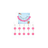 10Pcs 10 Style Number 0~9 Acrylic Charms Locking Stitch Markers HJEW-AB00651-7