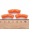 Opaque Spray Painted Acrylic Beads MACR-S372-002F-B09-4