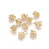 Brass Cubic Zirconia Charms ZIRC-E162-17G-2