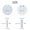 SUNNYCLUE DIY 4 Compartments Round Layered Rotating Storage Box DIY-SC0010-10-2