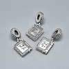 925 Sterling Silver European Dangle Charms STER-I019-62AS-1