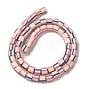 Polymer Clay Beads Strands CLAY-H006-01B-2
