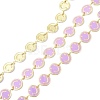 Brass & Enamel Link Chain CHC-D029-16G-08-1