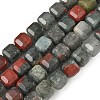 Natural African Bloodstone Beads Strands G-C267-A15-2