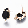 Brass Stud Earring Findings X-KK-S365-005-B01-2