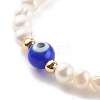 Natural Pearl Stretch Beaded Bracelets BJEW-JB06163-01-2