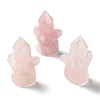 Natural Rose Quartz Cluster Display Decorations DJEW-C020-01G-1