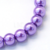 Baking Paint Pearlized Glass Pearl Round Bead Strands X-HY-Q003-10mm-27-2