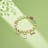 Colorful Alloy Enamel Cute Charms Bracelet BJEW-JB08661-05-2