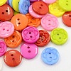 Acrylic Sewing Buttons for Clothes Design X-BUTT-E083-E-M-1