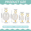 40Pcs 4 Styles Natural Cultured Freshwater Pearl Pendants PALLOY-ME00011-2