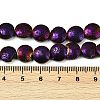 Electroplated Natural Lava Rock Beads Strands G-K388-01C-4