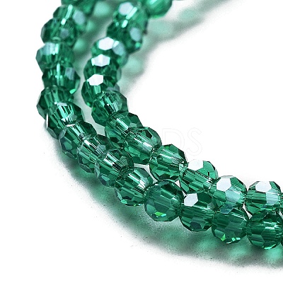 Electroplate Transparent Glass Beads Strands EGLA-A035-T3mm-A18-1