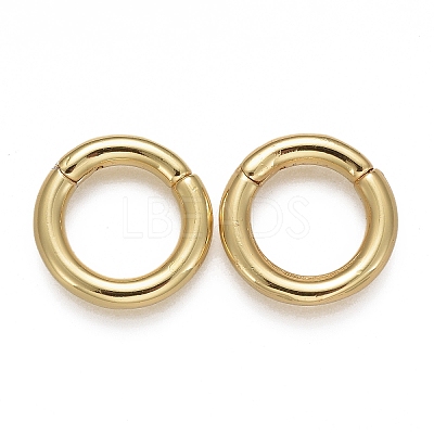 Brass Twister Clasps X-KK-F821-01A-G-1