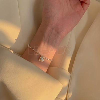 Heart Brass Charm Bracelets for Women FS-WGC35CA-01-1
