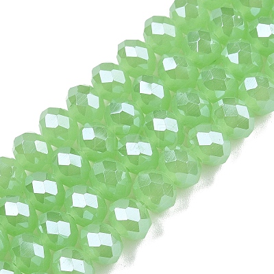 Electroplate Glass Beads Strands EGLA-A044-J8mm-A01-1