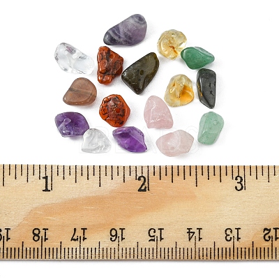 80G 8 Styles Natural & Synthetic Mixed Gemstone Chip Beads G-FS0005-50-1