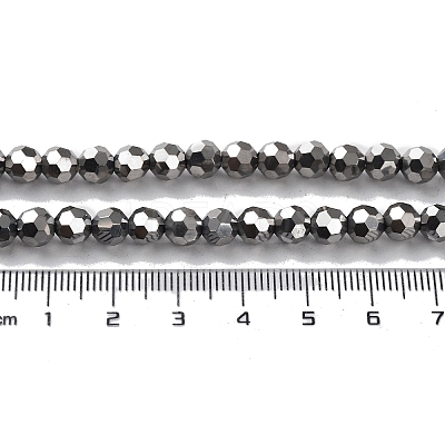 Electroplate Glass Bead Strands EGLA-R042-6mm-06-1
