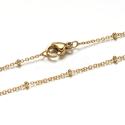 304 Stainless Steel Rolo Chains Necklaces NJEW-O083-09G-1