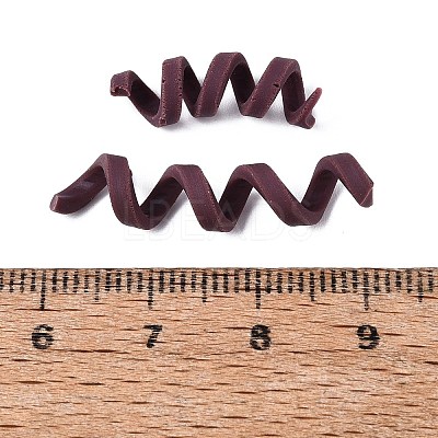 Handmade Polymer Clay Spiral Beads FIND-Q122-01H-1