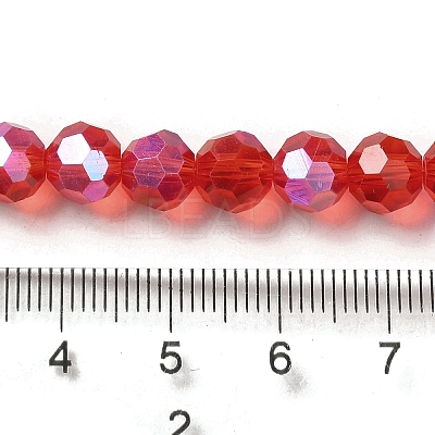 Electroplate Transparent Glass Beads Strands EGLA-A035-T8mm-L01-1