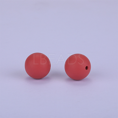 Round Silicone Focal Beads SI-JX0046A-94-1