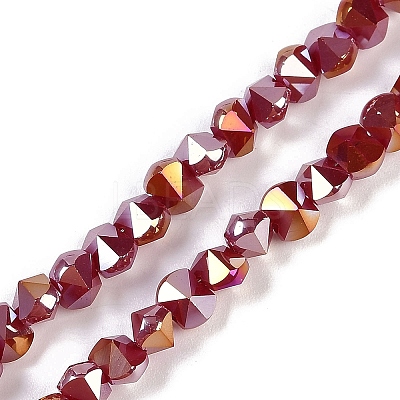 Electroplate Glass Beads Strands EGLA-B009-05A-06-1