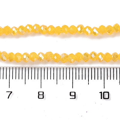 Baking Electroplate Glass Beads Strands DGLA-A039-J4mm-B13-1