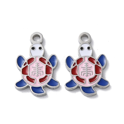 304 Stainless Steel Pendants STAS-C083-07P-02-1