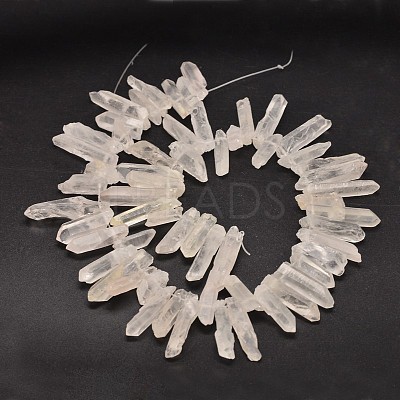 Natural Quartz Crystal Beads Strands G-A142-06E-1
