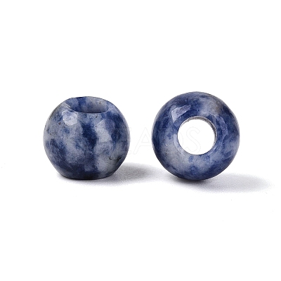 Natural Blue Spot Jasper European Beads G-Q602-09A-09-1