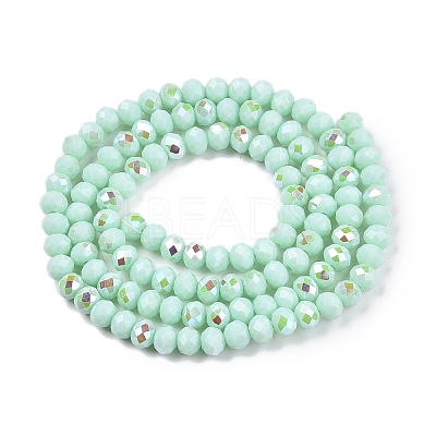 Electroplate Opaque Solid Color Glass Beads Strands LS-EGLA-A044-P3mm-L14-1