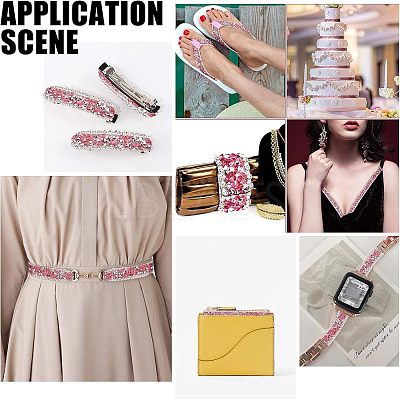 Glitter Hotfix Rhinestone(Hot Melt Adhesive On The Back) OCOR-WH0058-06-1