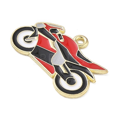 Racing Car Theme Alloy Enamel Pendants AL-CBA4666-03C-02-1