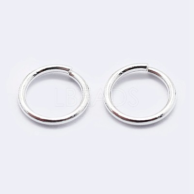 925 Sterling Silver Saw Cut Open Jump Rings STER-F036-02S-0.9x8mm-1