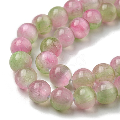 Natural Selenite Beads Strands G-P493-01K-1