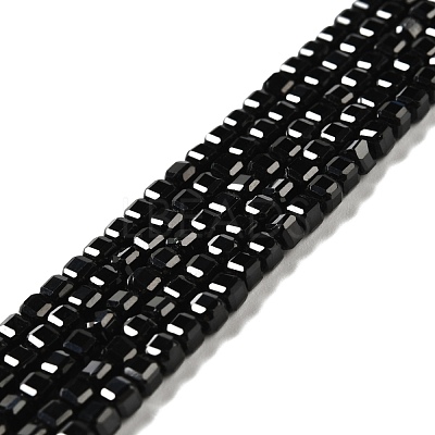 Natural Black Spinel Beads Strands G-D467-A04-01-1